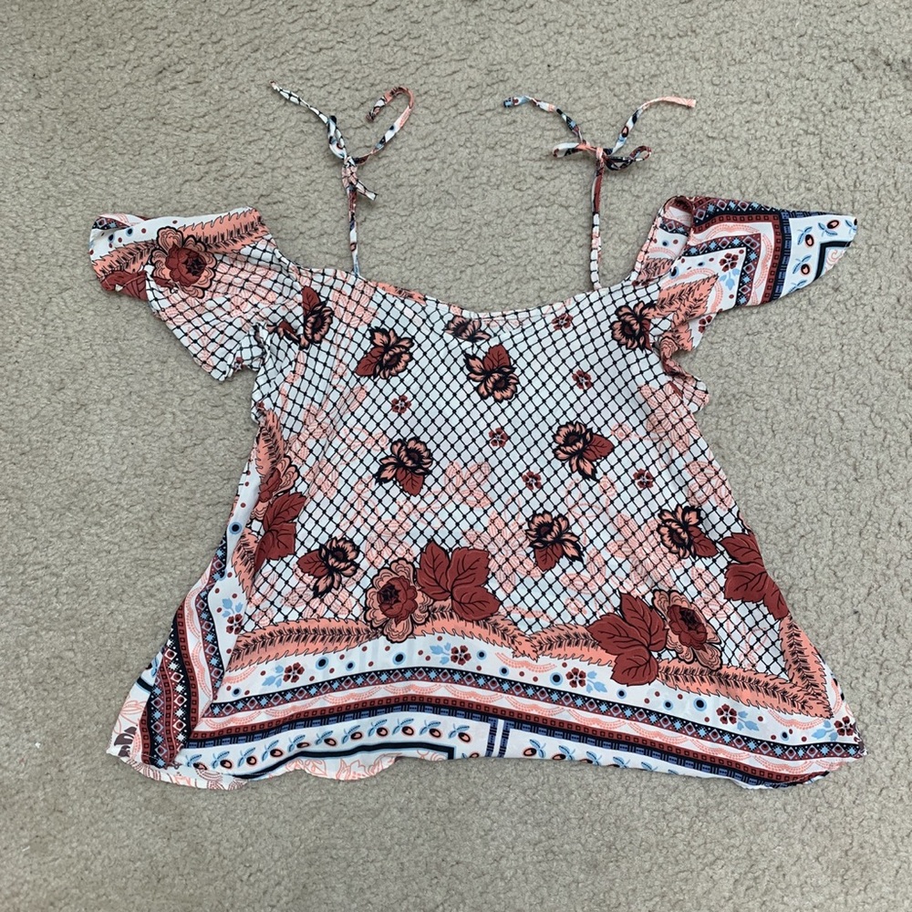 TOPSHOP off the shoulder top